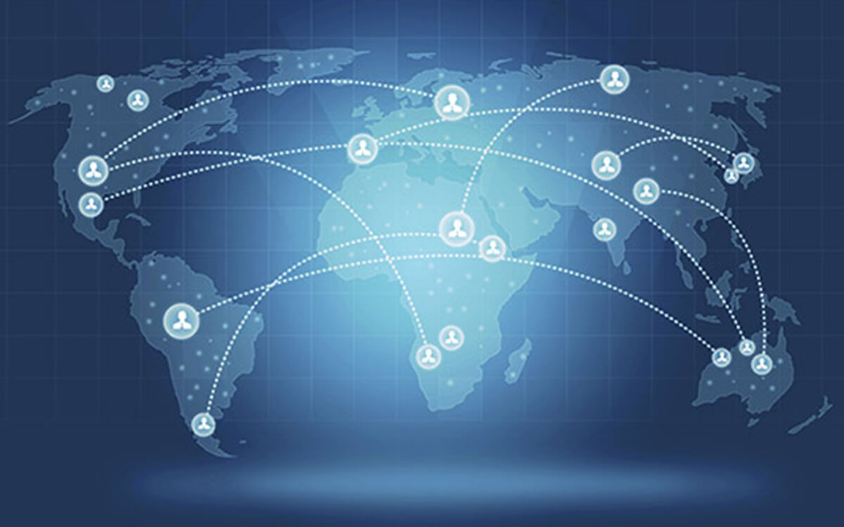 Mapa global de conexiones logisticas
